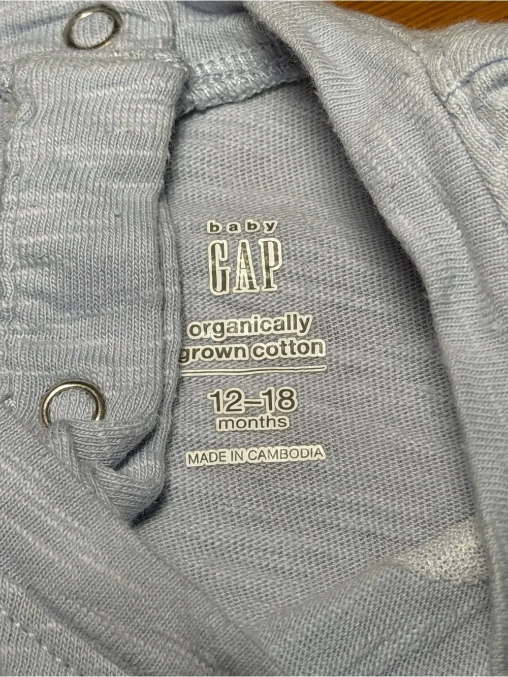 GAP Baby Organic Cotton Shorty Romper 18 M